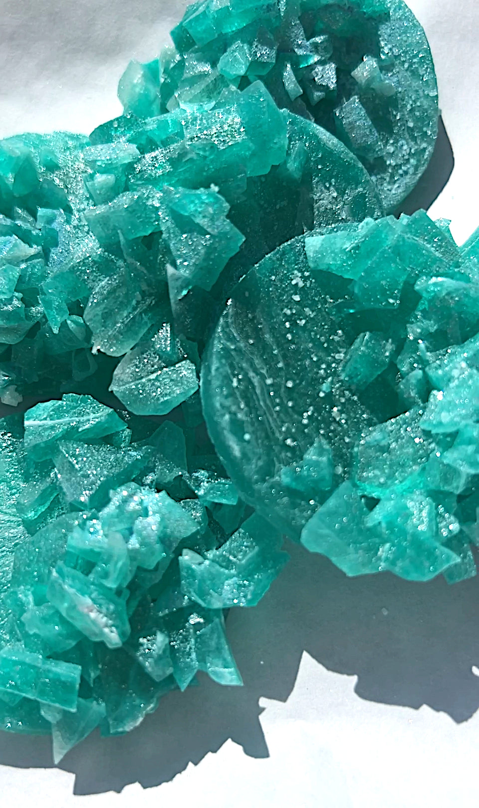 Blue Raspberry Crystal Gems Candy Cluster - lightly sour